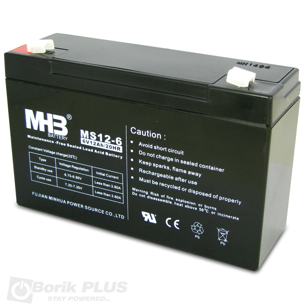 MS 12-6 Olovna VRLA baterija 6V 12Ah MS 12-6 Olovna VRLA baterija 6V 12Ah