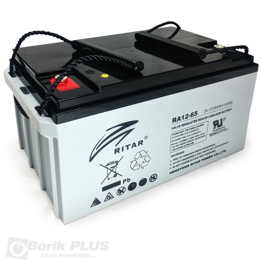 Ritar RA12-65, Olovna VRLA baterija 12V 65Ah Ritar RA12-65, Olovna VRLA baterija 12V 65Ah